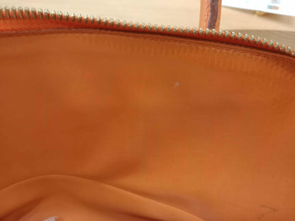 Hermes Bolide 35 Poppy Orange Clemence Stamp F Square (2002)