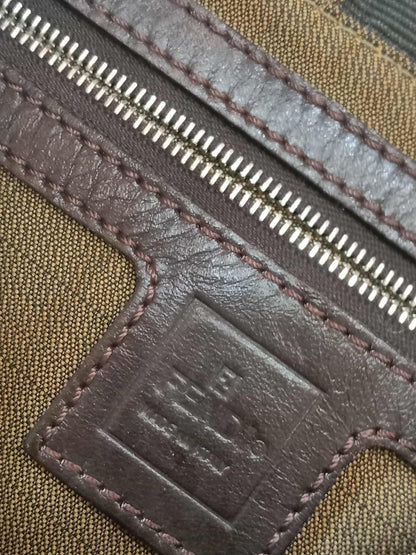 Fendi Zucca Baguette Brown Bag