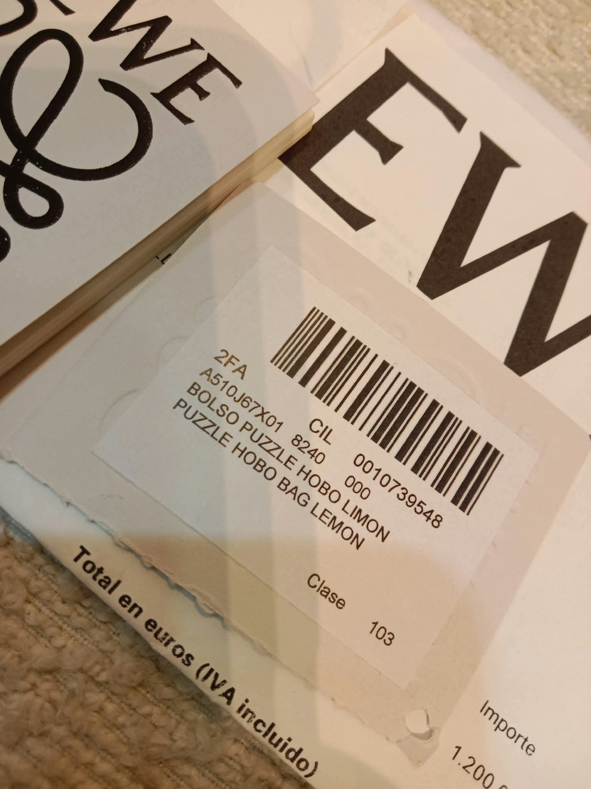 Loewe Bolso Puzzle Hobo Lemon