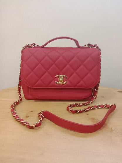 Chanel Business Affinity Red Medium Series 28