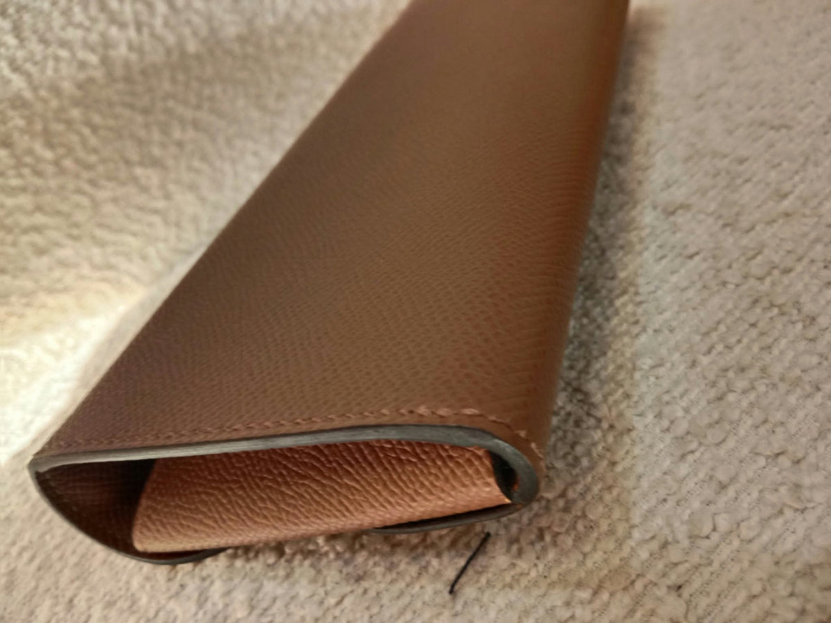 Hermes Maillon Chaine d'Ancre To Go Wallet Epsom Gold on Gold Stamp W 2024