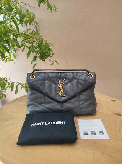 Saint Laurent Loulou Dark Gray Bag