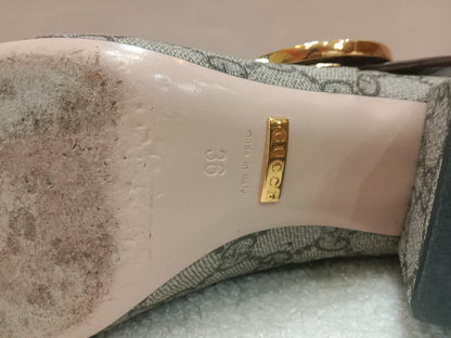 Gucci Blondie GG Supreme ankle Boots GG Medallion Size 26