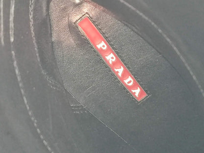 Prada Rossa Fur Black Boots Size 35