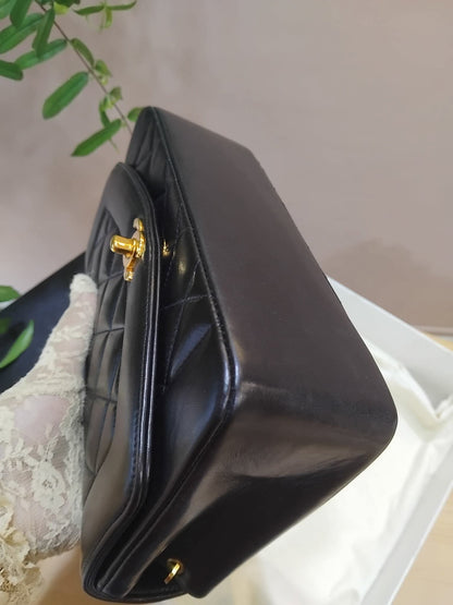 Chanel Diana Flap Bag Lambskin Black Series 3