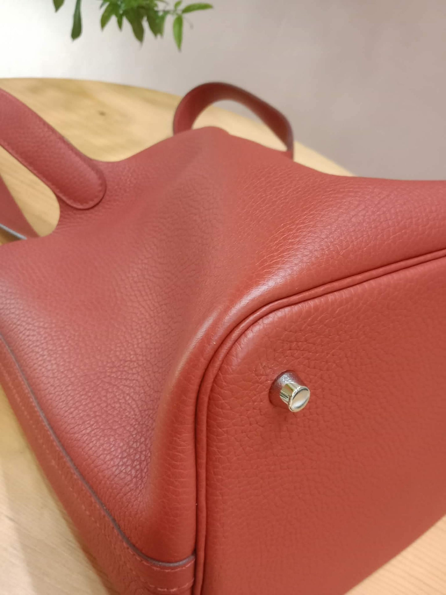Hermes Picotin 22 Clemence Brique Stamp Y 2020