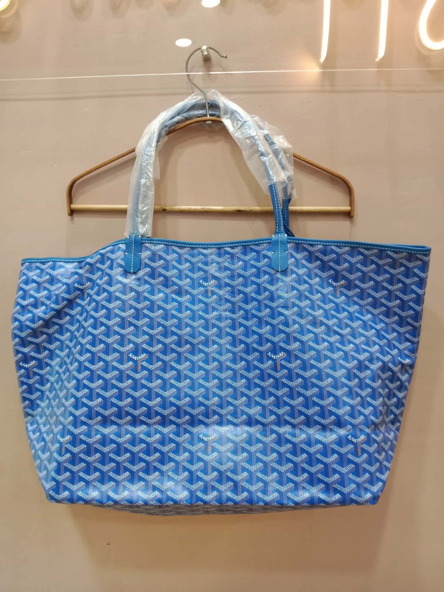 Goyard Saint Louis Tote Blue GM