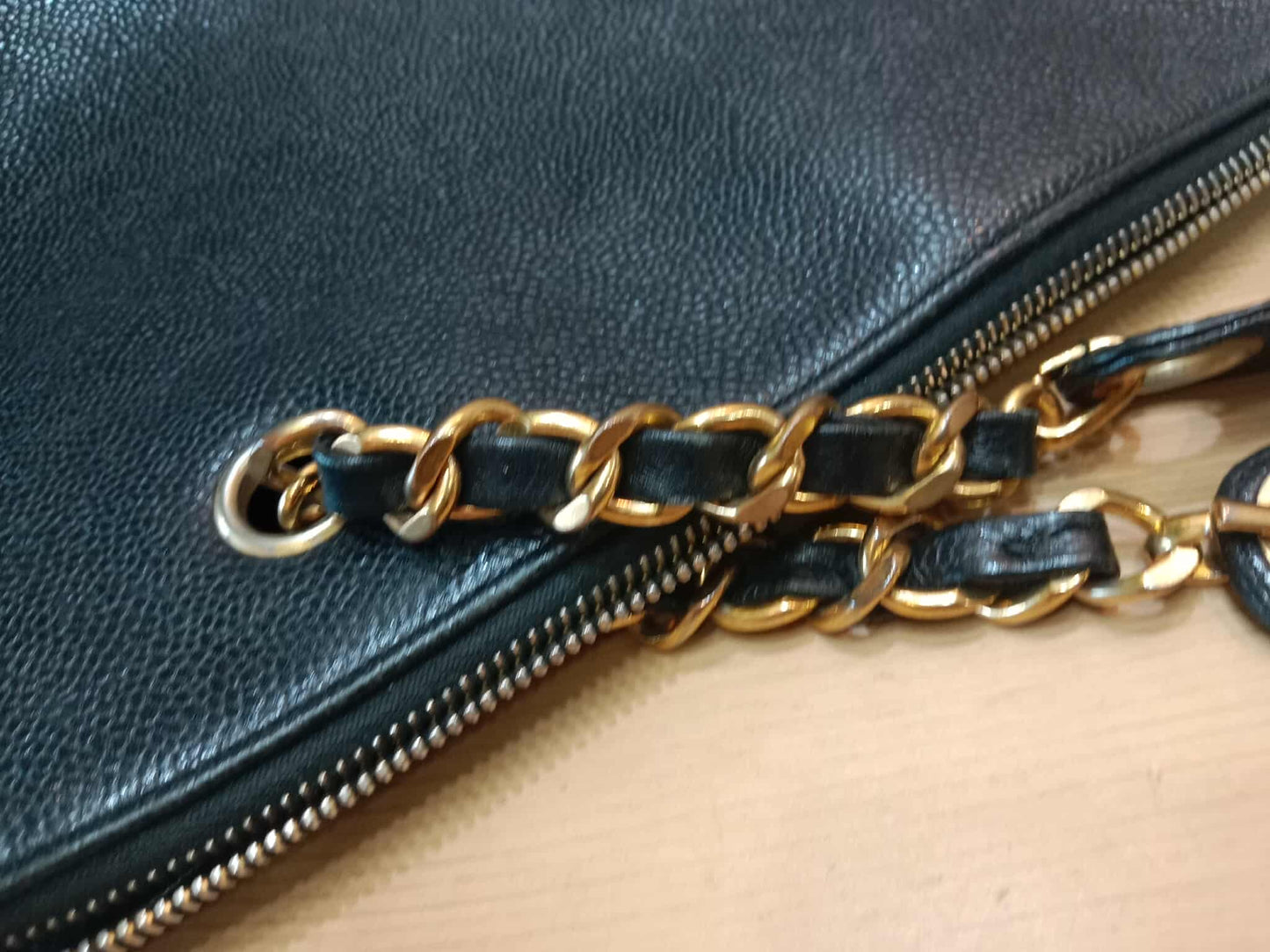 Chanel Timeless CC Shopper Tote Bag Caviar Black Series 3