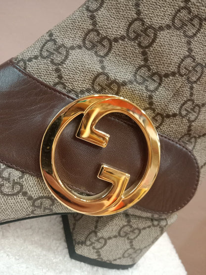 Gucci Blondie GG Supreme ankle Boots GG Medallion Size 26