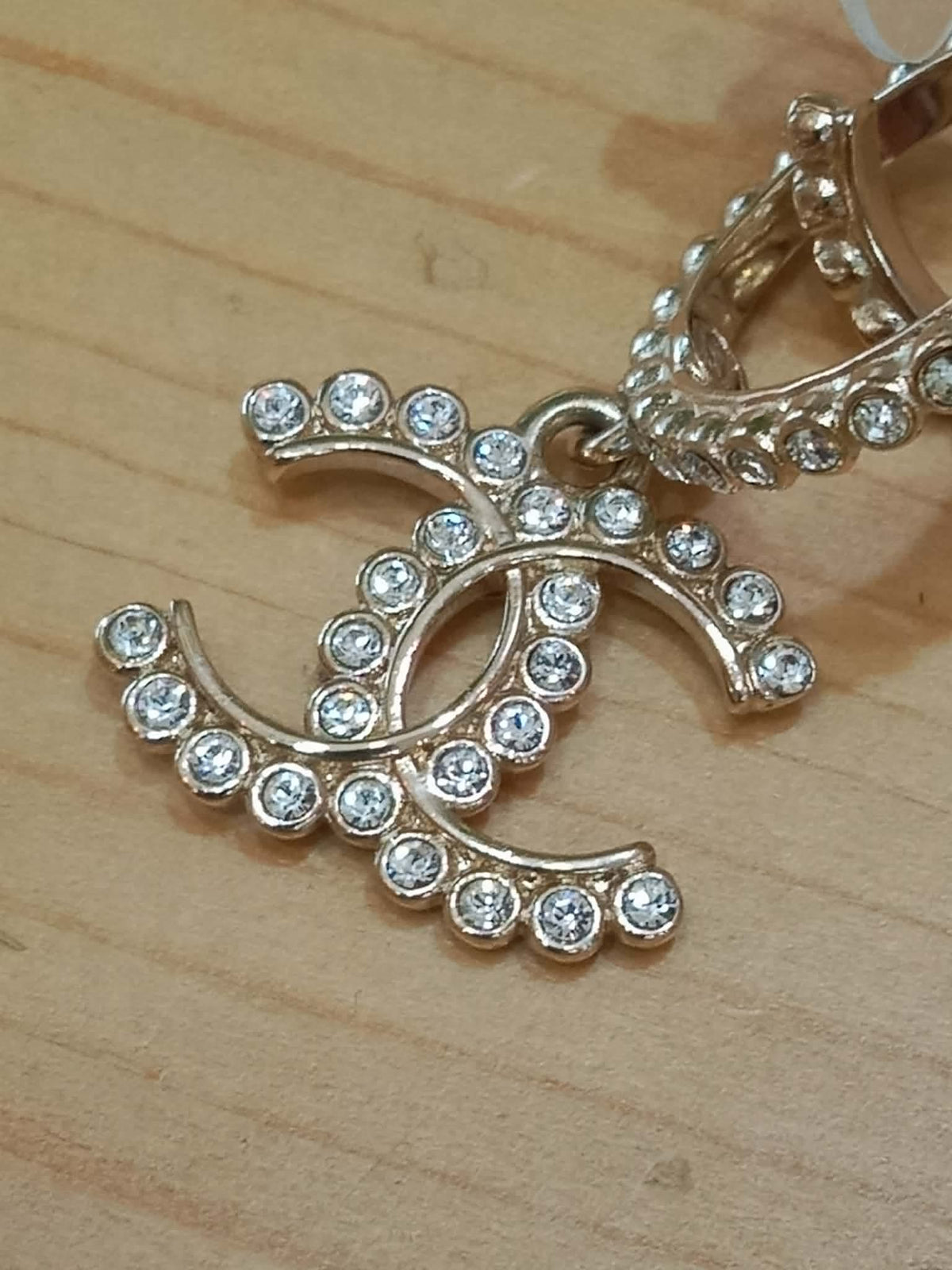 Chanel Drop Hoop Earrings