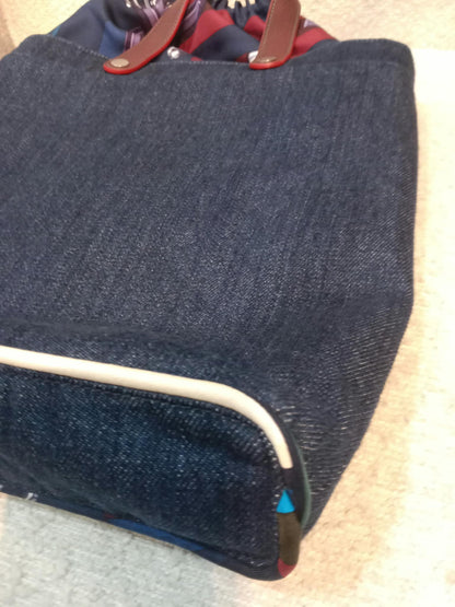 Hermes Petit H Denim Tote