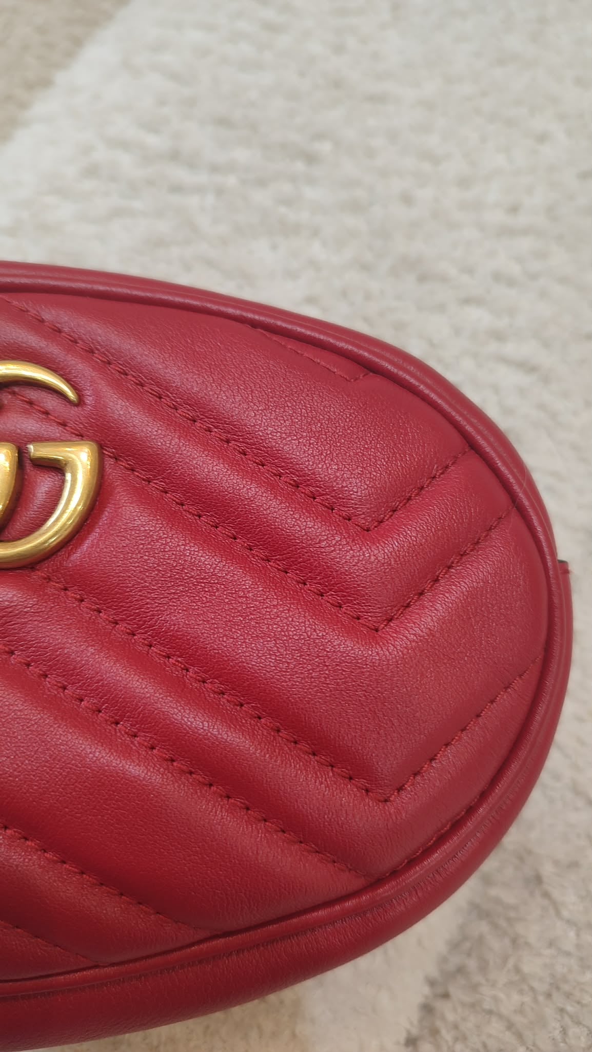 Gucci GG Marmont Beltbag Red
