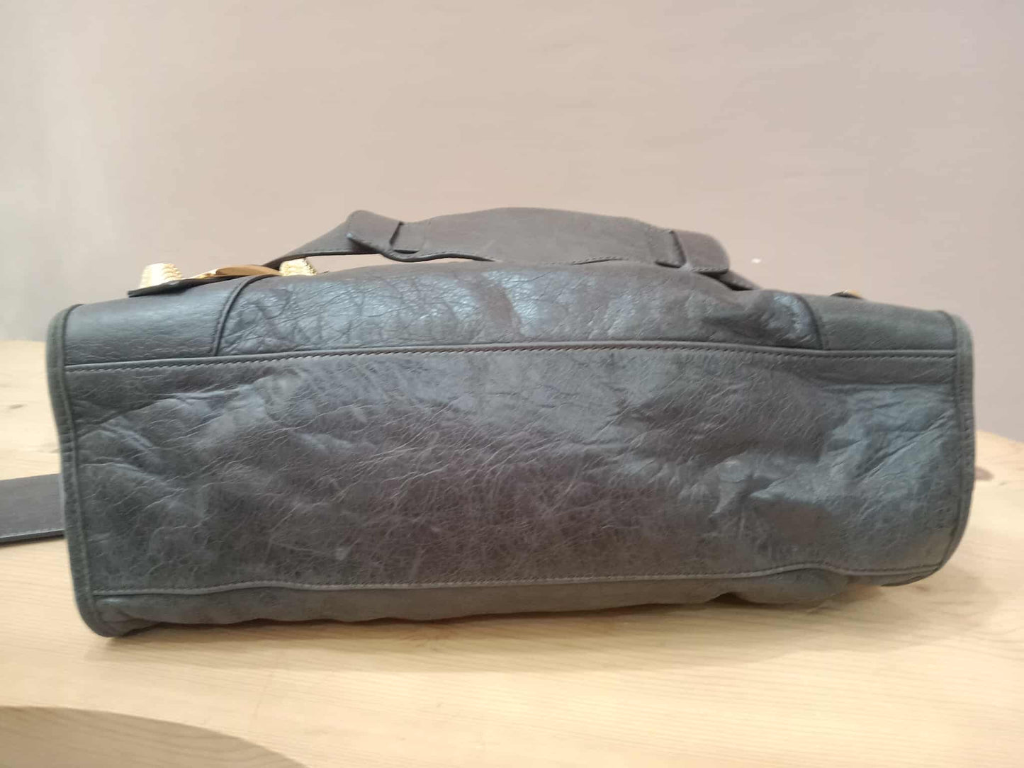 Balenciaga Giant City Bag Distressed Lambski Black