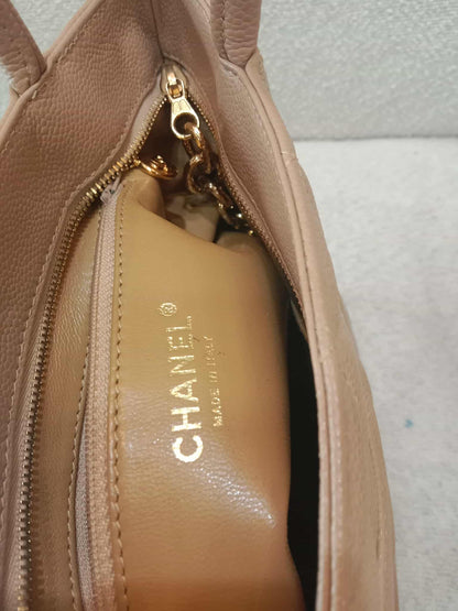Chanel Medallion Beige Caviar Series 11
