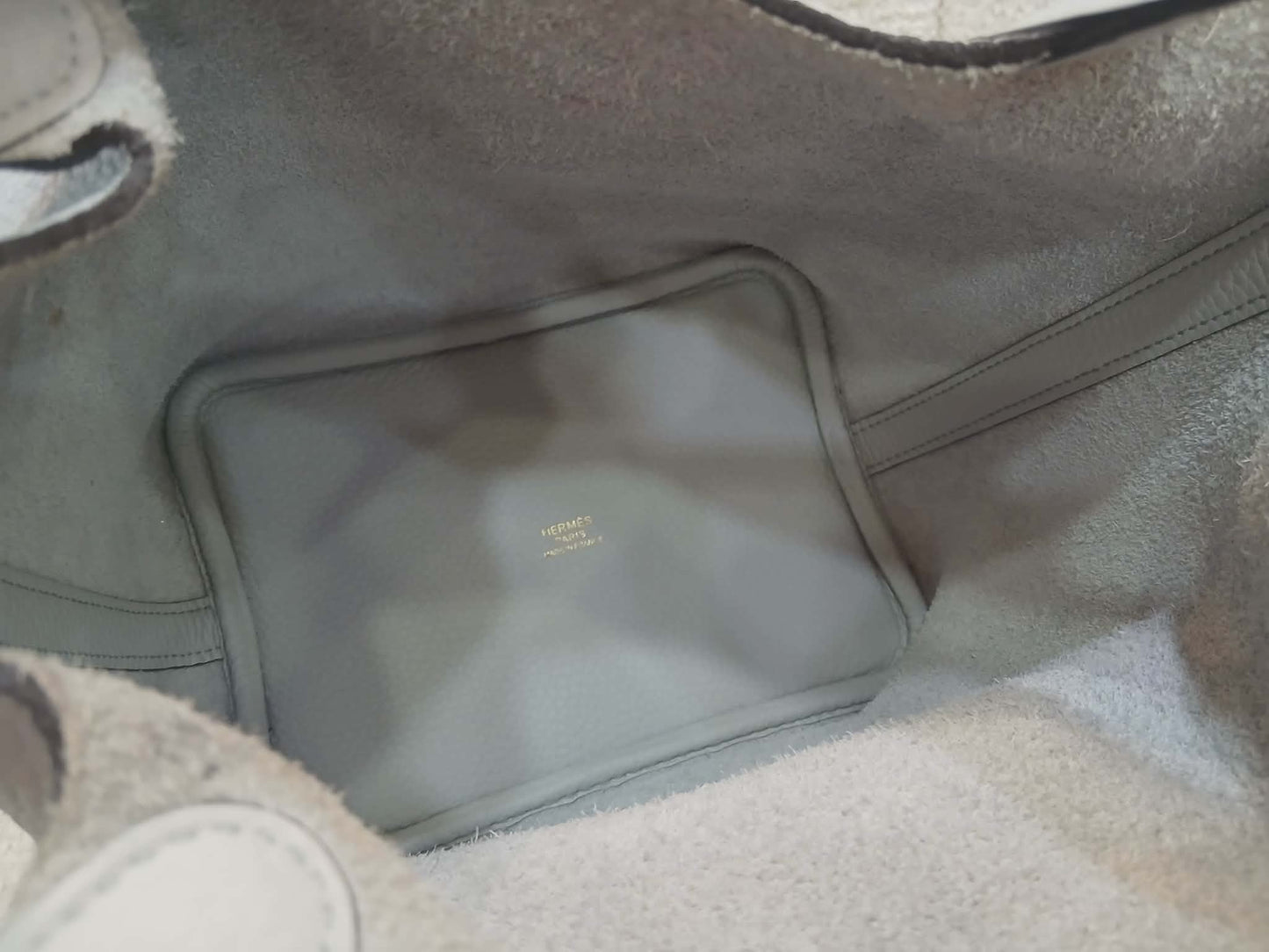 Hermes Picotin 18 Bleu Glacier Clemence Stamp Z 2021