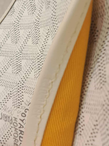 Goyard Saint Jeanne Bowler Bag White