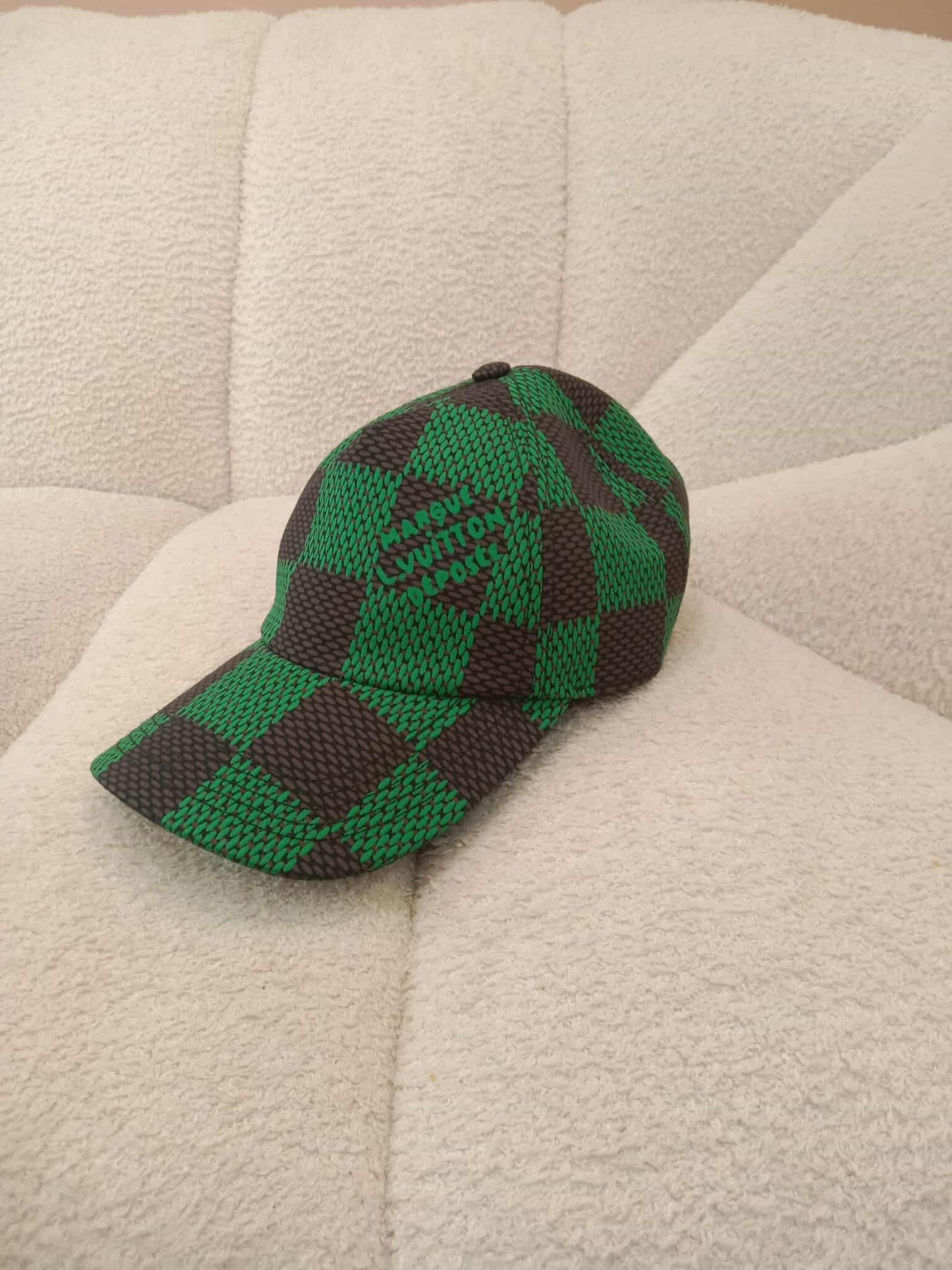 Louis Vuitton Damier Pop Cap in Green Canvas