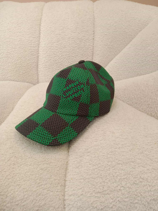 Louis Vuitton Damier Pop Cap in Green Canvas