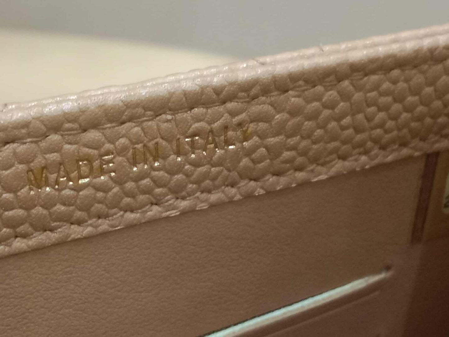 Chanel Golden Class Phone Holder Caviar Crossbody Bag Beige Series 25