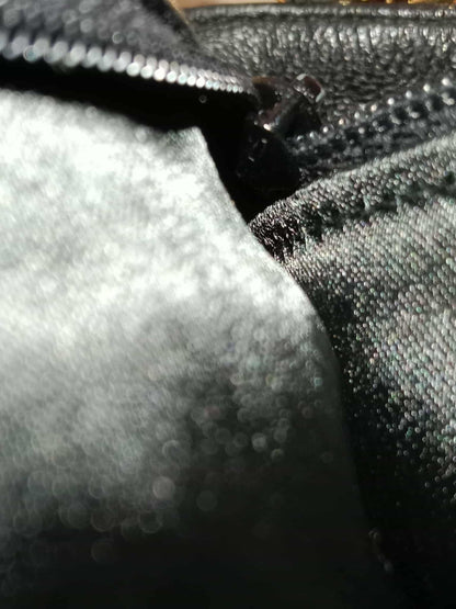 Chanel Vintage Chain Tassel Flap Bag Black Lambskin Series 0