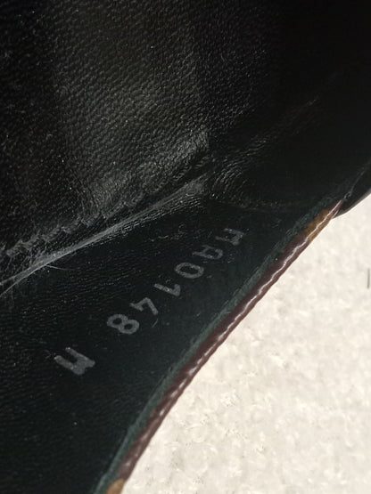 Louis Vuitton Archlight Slingback Pumps Toe Cap Patent Black Monogram Canvas Size 35.5