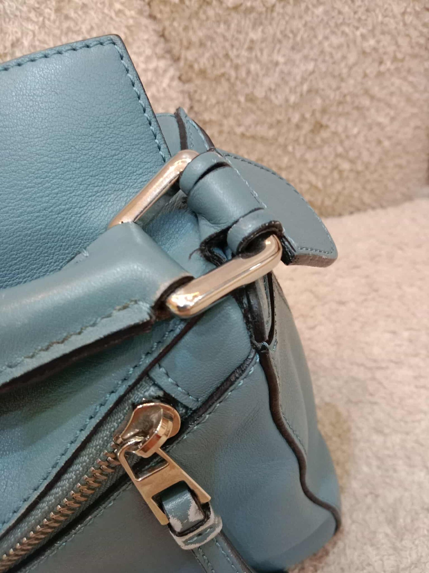 Loewe Puzzle Bag Small Blue