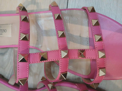 Valentino Garavani Rockstud Sandals Pink Size 37 1/2