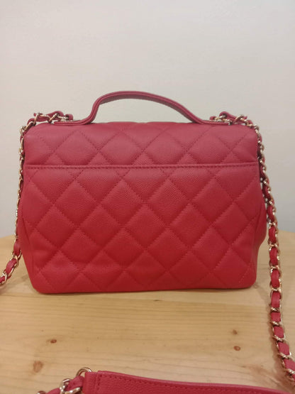 Chanel Business Affinity Red Medium Series 28