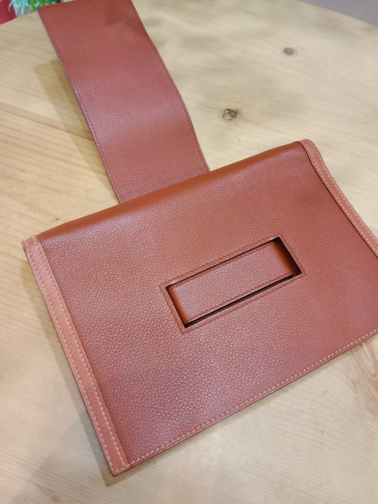 Hermes H Passant Clutch Bicolor Stamp Z 2021
