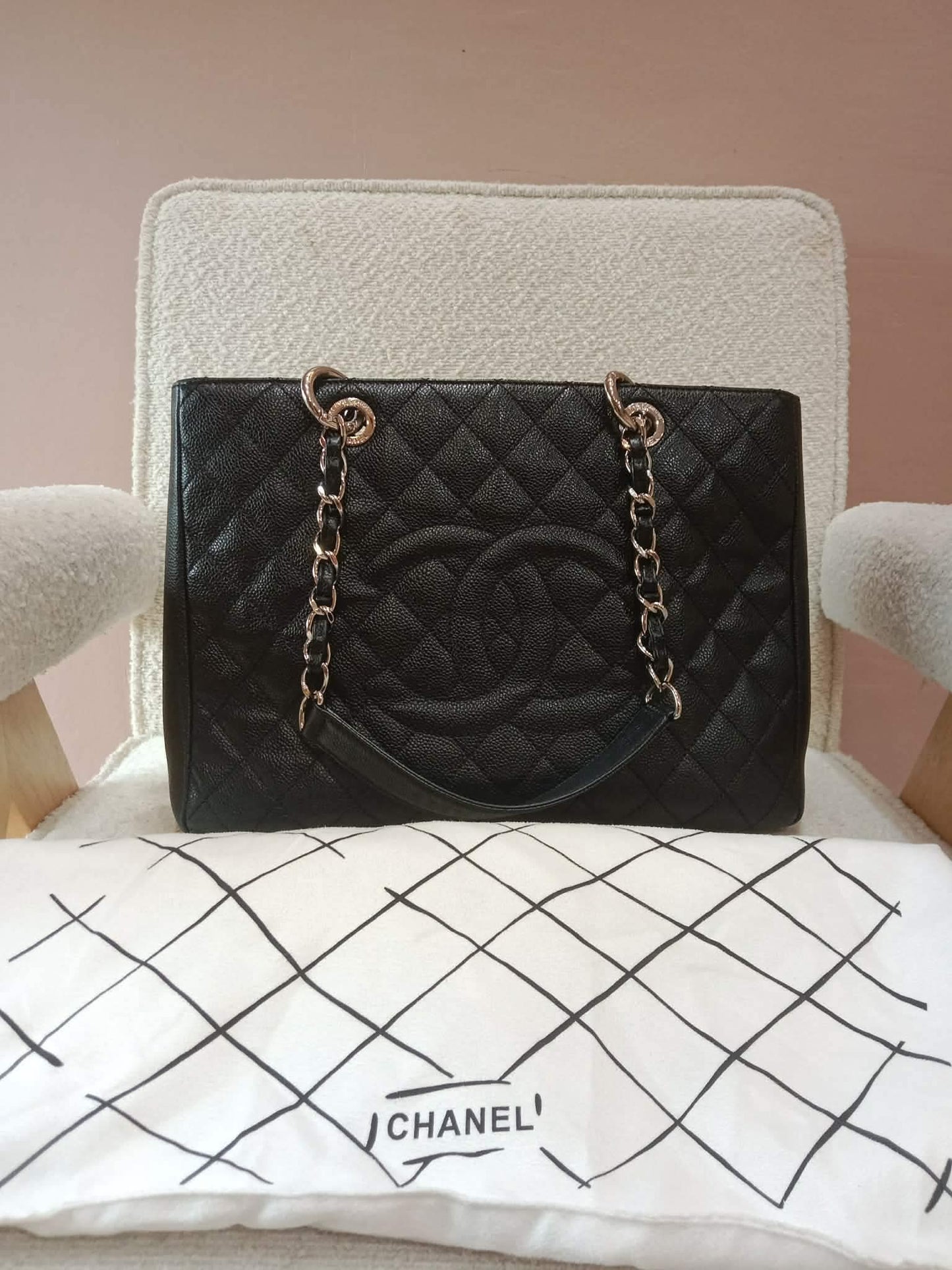 Chanel GST Caviar Black Series 12