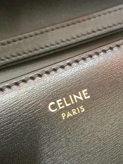Celine Wallet on Chain Margo in Shiny Calfskin