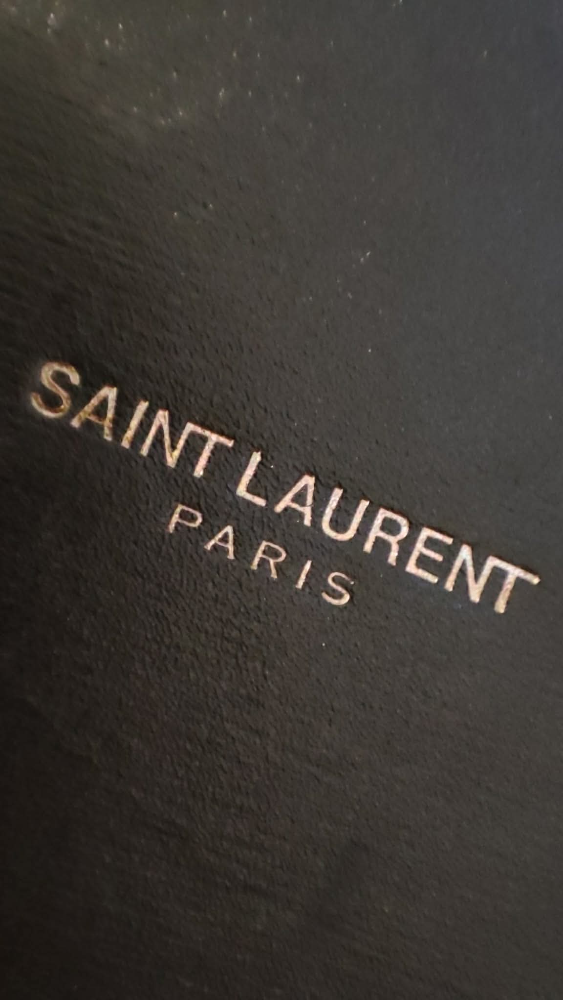 YSL Heart Black Slingbag