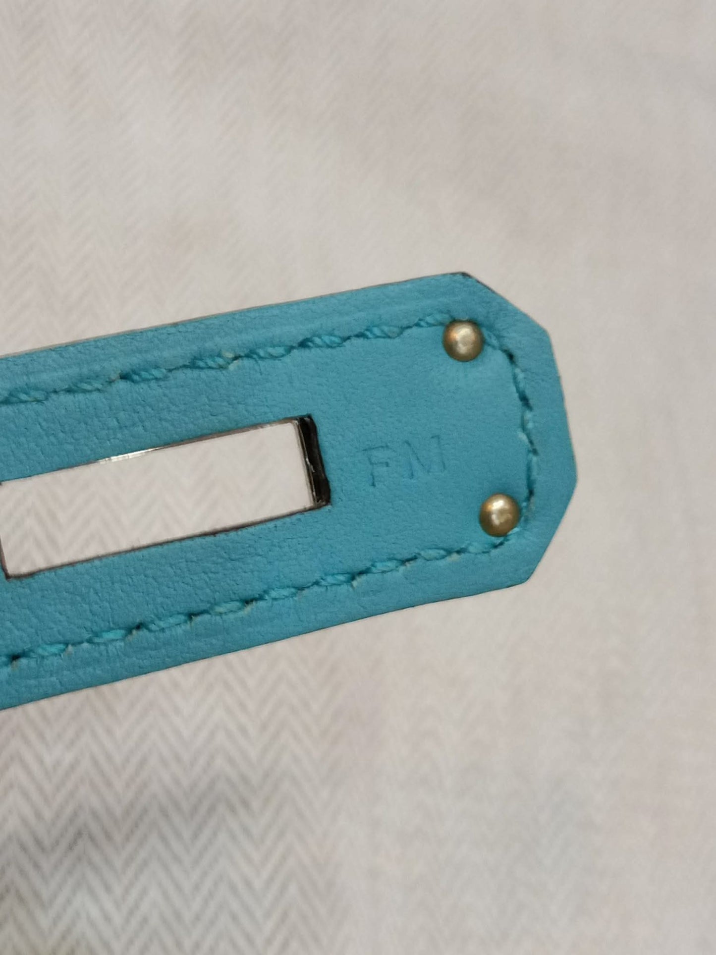 Hermes Berlin Mini Bleu Atoll Swift Stamp T 2015