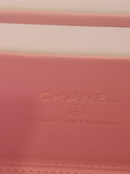 Chanel Vanity Tophandle Lambskin Pink Microchipped
