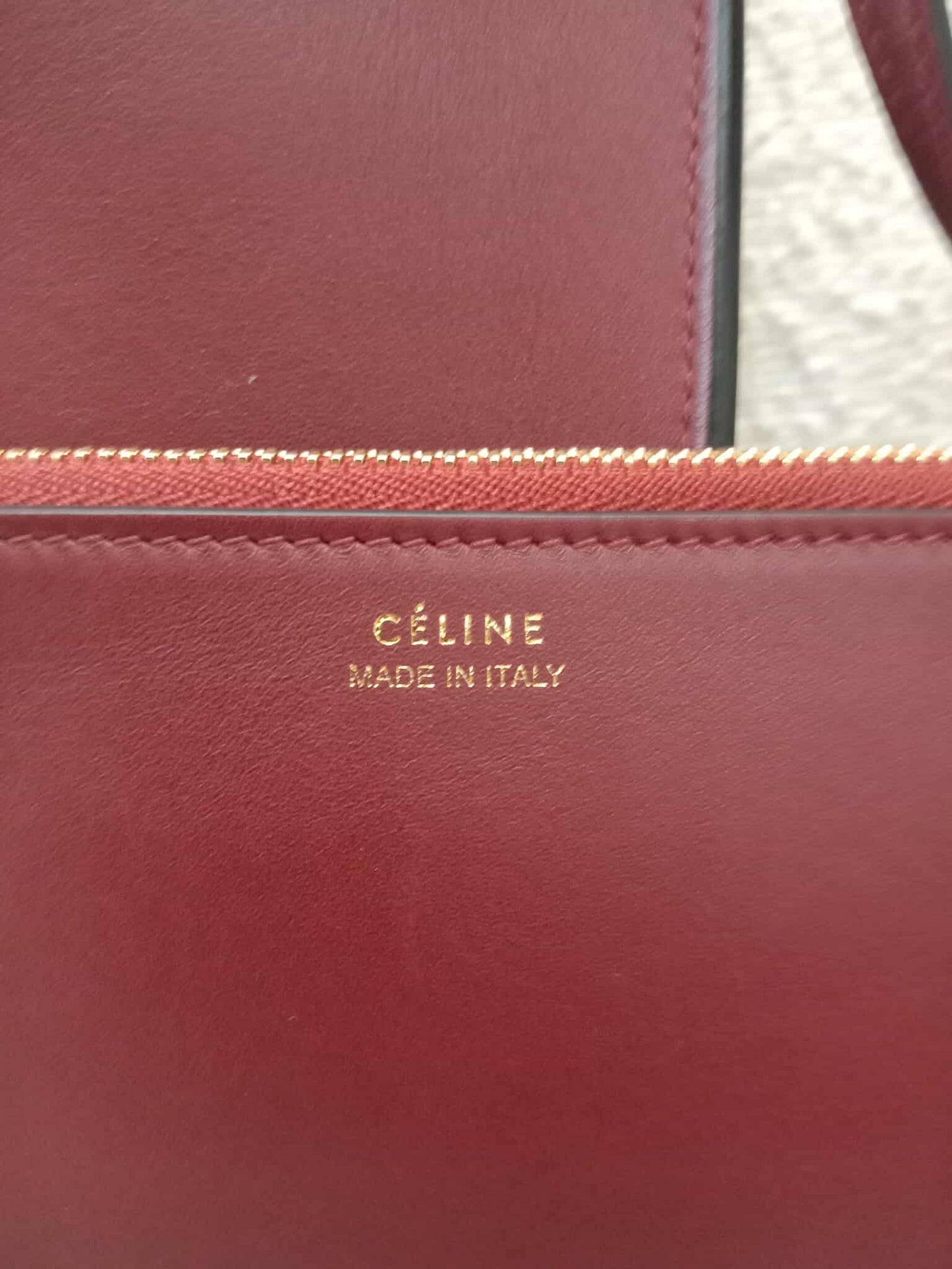 Celine Pameloto Hobo Bag Burgundy
