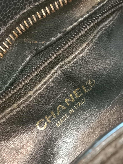Chanel Medallion Black Caviar Series 7