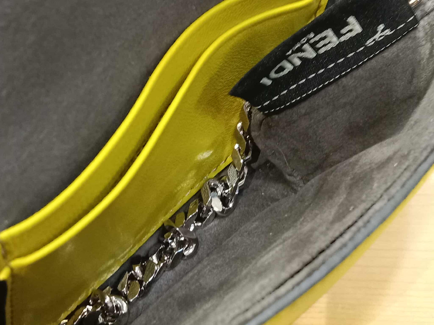 Fendi Monster Baguette Leather and Fur Micro