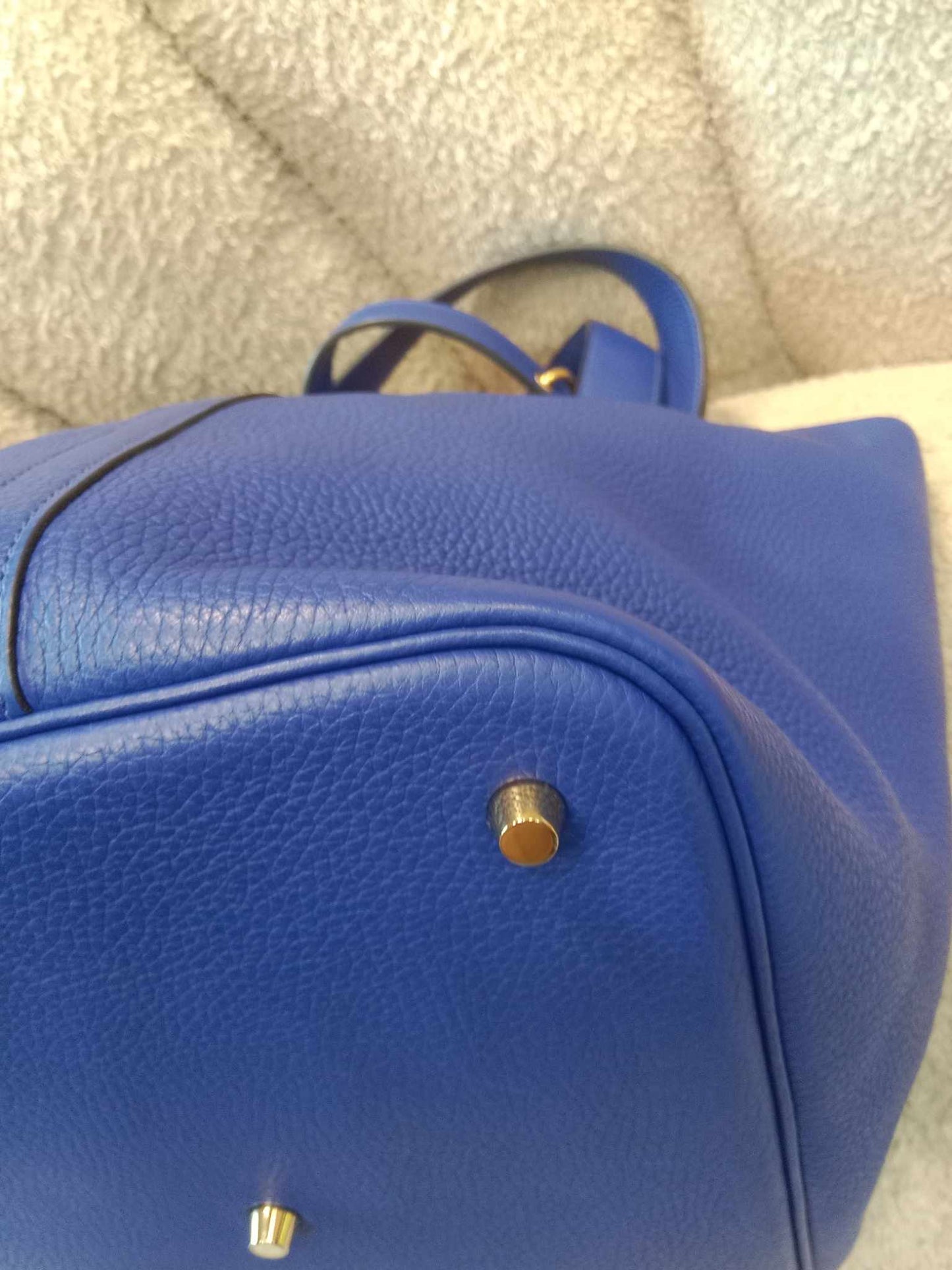 Hermes Picotin 26 Clemence Bleu Electrique Stamp C 2018