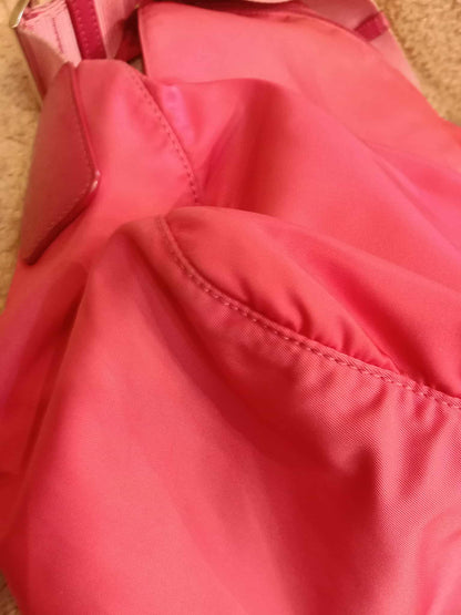 Prada Pink Tessuto Nylon/Leather Messenger Bag