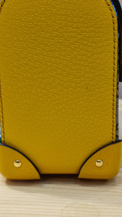 Gucci GG Floral Bamboo Bag Yellow