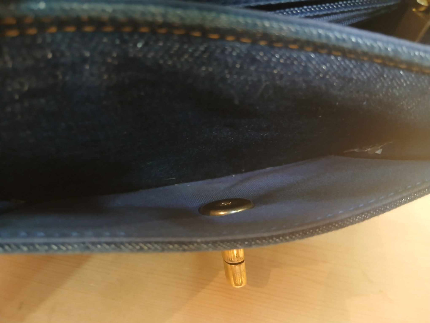 Chanel Denim Mini Flap Bag Microchipped