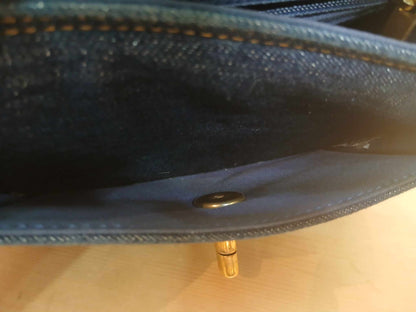 Chanel Denim Mini Flap Bag Microchipped
