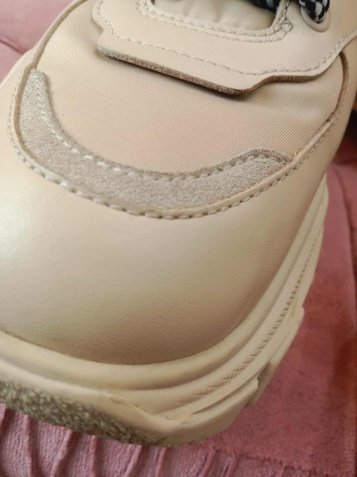 Prada Monolith Boots Beige Size 38