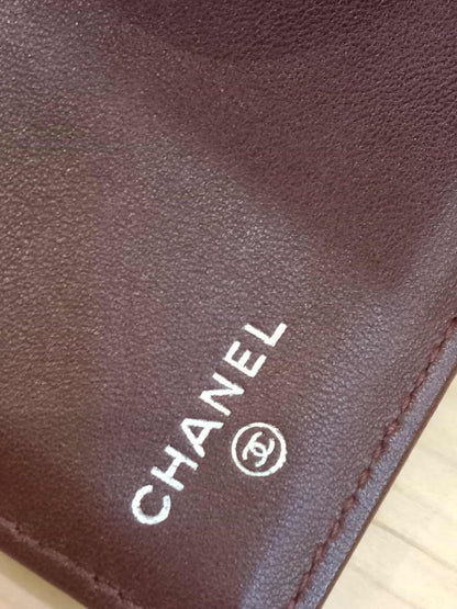 Chanel Black Lambskin Tri-Fold Long Wallet Series 13