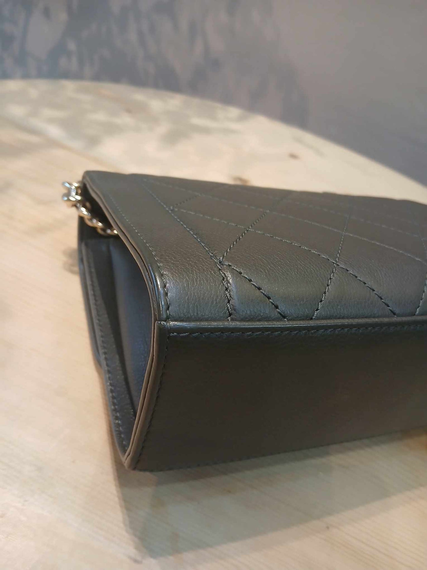 Chanel Label Click Small Quilted Calfskin Series 23
