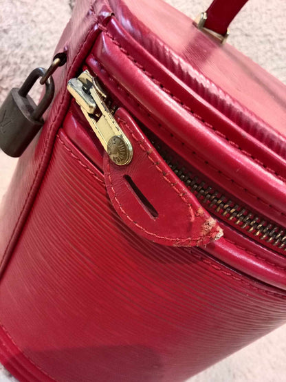 Louis Vuitton Red Epi Cannes Vanity Case