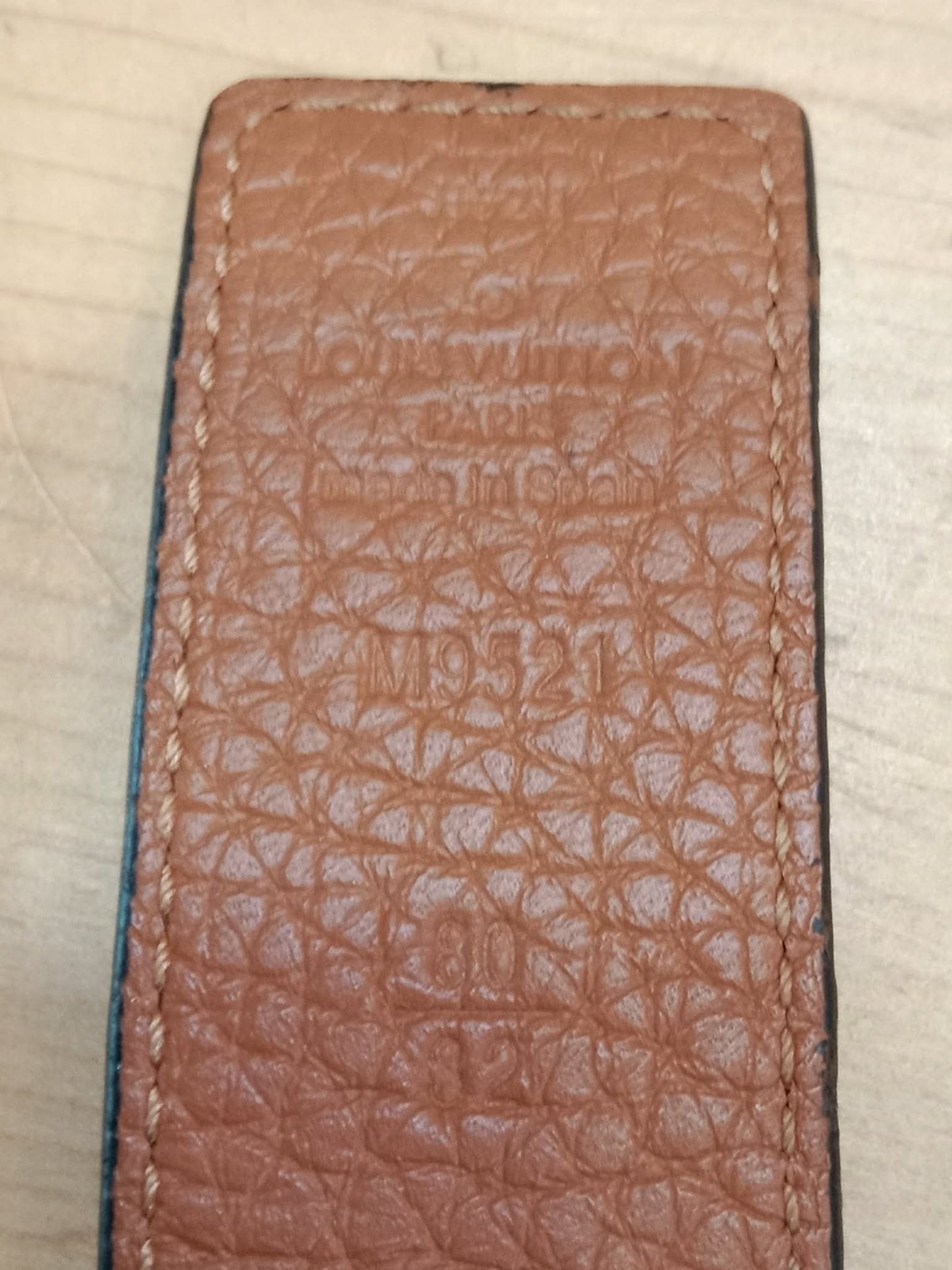 Louis Vuitton Taurillion Calfskin 30mm Reversible Belt Brown/Black