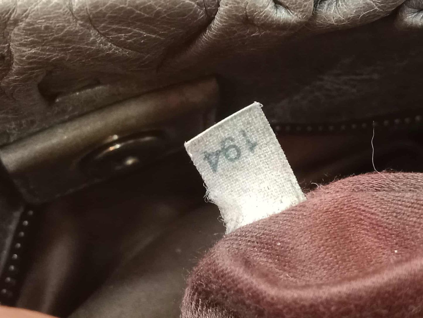 Miu Miu Leather Tote Bag Grey with Crystal Embellished Strap