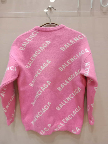 Balenciaga Wool Sweater Pink Size Small