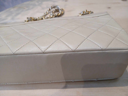 Chanel Vintage Beige Lambskin Bag Series 1